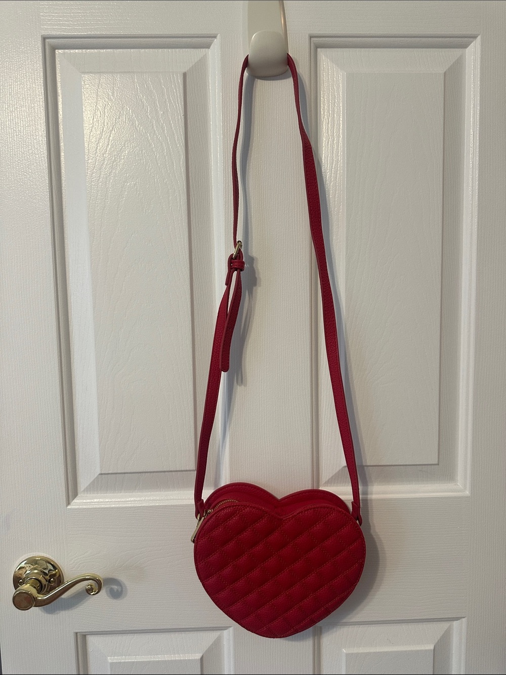 Red Heart Crossbody Bag